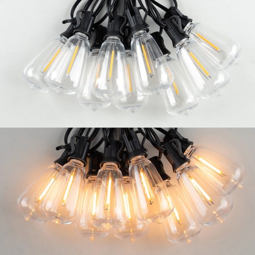 СВЕТОДИОДНАЯ ГИРЛАНДА САДОВОГО ОСВЕЩЕНИЯ 30М ТЕПЛОГО ЦВЕТА ST38 50LED ВОДОНЕПРОНИЦАЕМАЯ