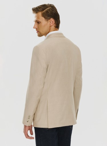 Бежевый однобортный мужской пиджак Slim Fit PAKO LORENTE 182/56