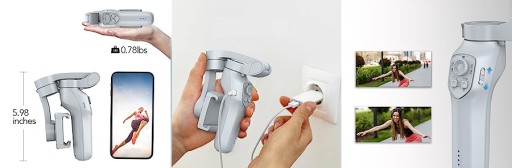 GIMBAL L7Cpro 3-осевая стабилизация IOS ANDROID модуль искусственного интеллекта