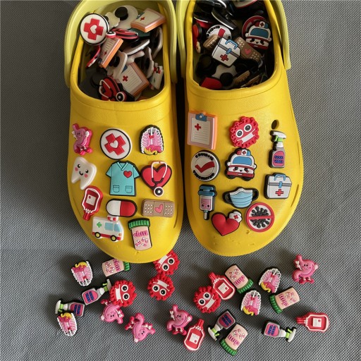 ПУГОВИНКИ ДЛЯ ОБУВИ украшения типа KROKS CROCS единороги 10 шт.