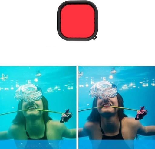 Водонепроницаемый чехол для GoPro Hero 12/11/10/9 Черный + Фильтры ТКАНИ