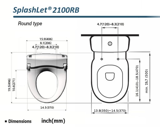 Унитаз-биде SplashLet 2100RB Brookpad ebidet