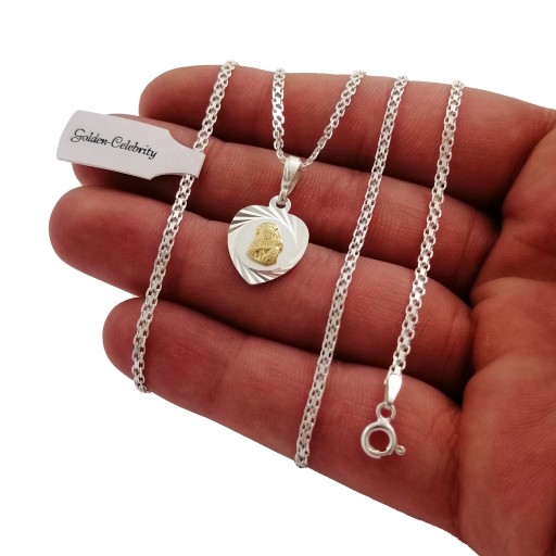 СЕРЕБРЯНАЯ ЦЕПЬ + МЕДАЛЬ БОЖЬЕЙ МАТЕРИ + БРАСЛЕТ + ГРАВИРОВКА 925 КОМПЛЕКТ