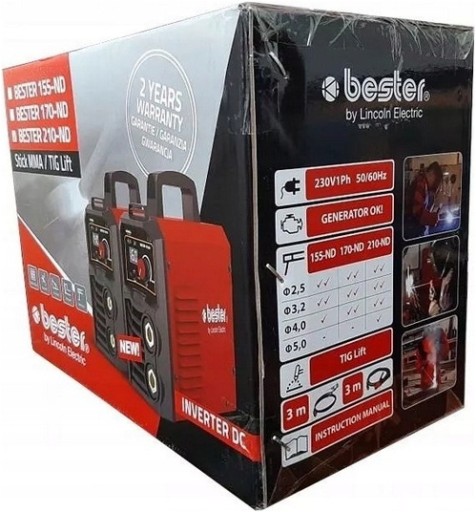 ИНВЕРТОРНЫЙ СВАРОЧНЫЙ АППАРАТ BESTER 210-ND | 230В | 200А | ММА | БТИЗ
