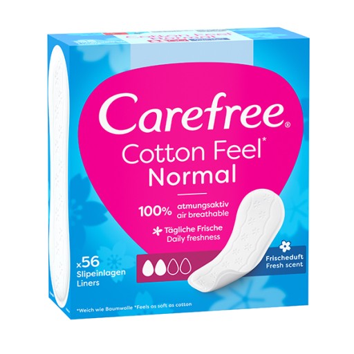 Прокладки для трусов CAREFREE Хлопковые со свежим ароматом 56 шт.