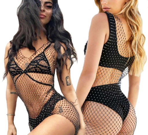 SUKIENKA NARZUTKA HALKA MINI SEXY CYRKONIE DEKOLT