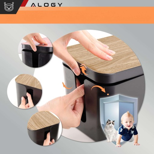 Schowek na kable listwy przewody zasilacze pudełko organizer kabli BOX 31cm