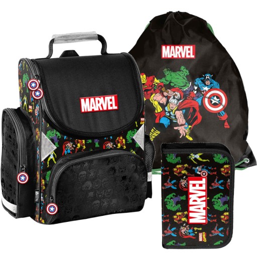 PASO MARVEL SCHOOL BACKPACK Рюкзак Мстителей - НАБОР из 3-х элементов!!