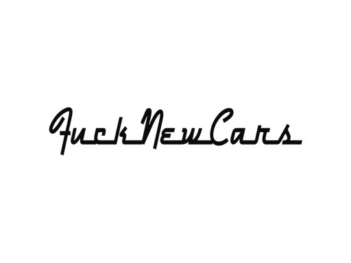 Наклейка FUCK NEW CARS Oldschool Classic на окно автомобиля *22см *Цвета