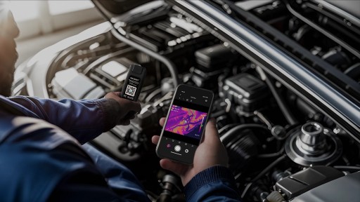ТЕПЛОВИЗИОННАЯ КАМЕРА С ПРИЛОЖЕНИЕМ WIFI IPHONE iOS ANDROID 256*192 25 Гц -20 ДО 550°C