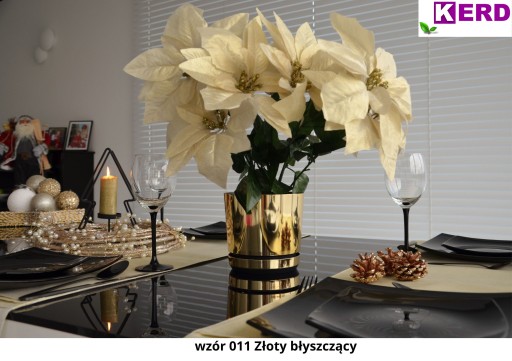 21 GOLD SHINY глянцевый ЦВЕТОЧНЫЙ ЦВЕТОК с подставкой и дренажем GLAMOUR