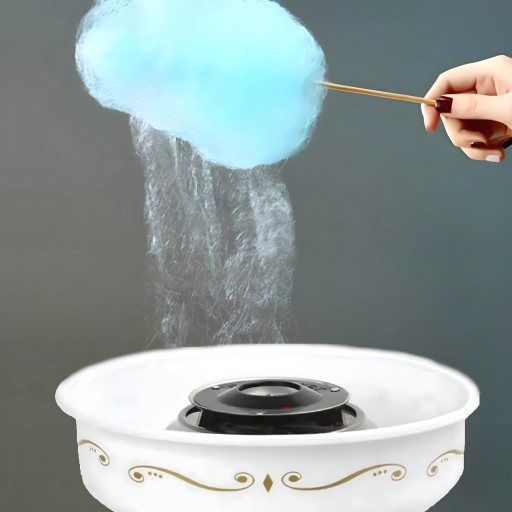 MASZYNA DO WATY CUKROWEJ DOMOWA WATA CUKROWA MASZYNKA WÓZEK + PATYCZKI 550W