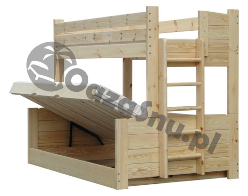 Кровать двухъярусная OMEGA 140x200 для взрослых +150кг