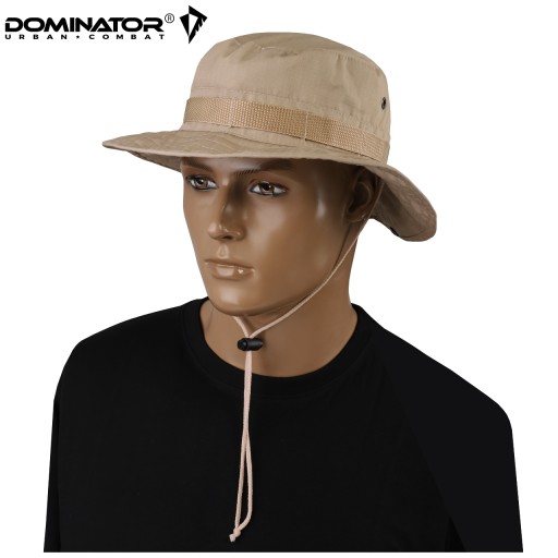 Польская военная кепка DOMINATOR BOONIE из хлопка Rip-Stop, бежево-хаки