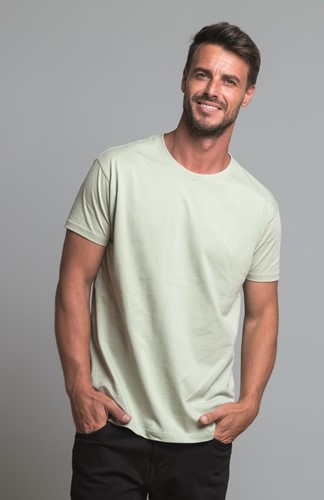 Koszulka Męska bawełna T-shirt 190g męski granatowy