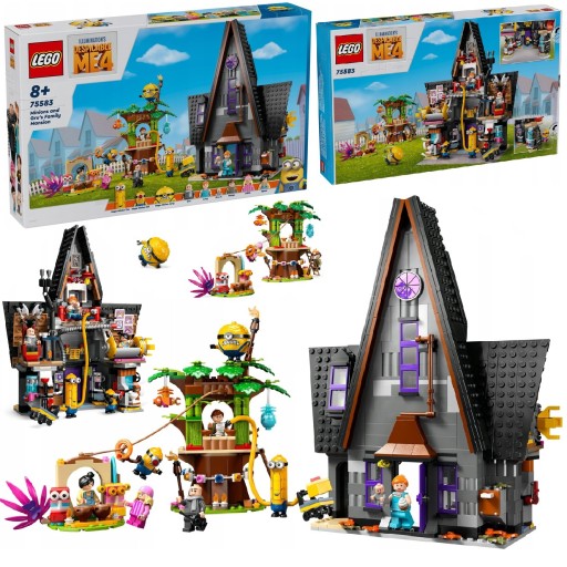 LEGO Гадкий Я 4 Миньоны Грю и семейный особняк миньонов 75583