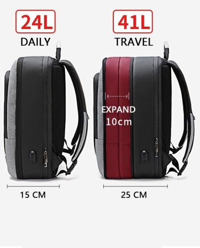 Рюкзак/сумка Arctic Hunter для ноутбука 17,3 USB, ручная кладь в самолет