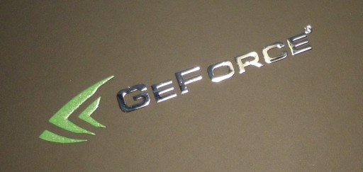 Наклейка GEFORCE LOGO Metal Edition 43x9 мм 093