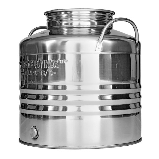 BECZKA bańka ANTAŁEK ze stali INOX 30L z kranem na wodę olej bimber ocet