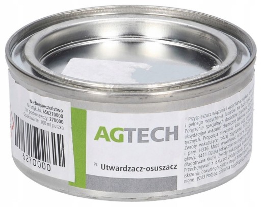 FARBA CZARNA lakier URSUS silnik odporna na zarysowania RAL9004 AGTECH 0,8l