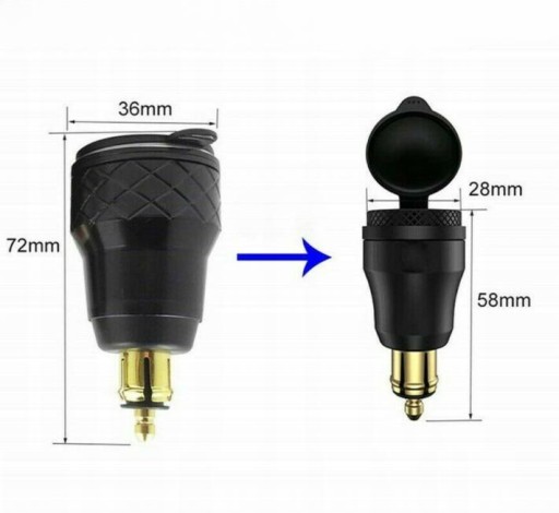 Для BMW Ducati Triumph QC3.0 USB PD зарядное устройство