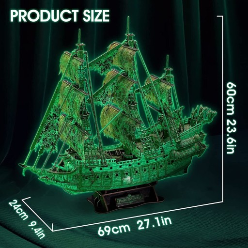 PUZZLE 3D - CUBIC FUN - 360 el. - LATAJĄCY HOLENDER - ŚWIECĄCY W CIEMNOŚCI