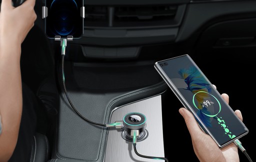 transmiter FM Baseus Enjoy CCLH-01 Bluetooth MP3 ładowarka samochodowa 2,4A