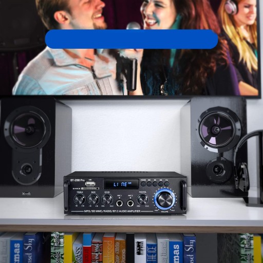 HIFI СТЕРЕОДИНАМИК УСИЛИТЕЛЬ BLUETOOTH 5.0 AUX SD/USB АУДИО FM 50 Вт+50 Вт