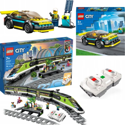 НАБОР LEGO CITY 60337 ЭКСПРЕСС-ПАССАЖИРСКИЙ ПОЕЗД + БЕСПЛАТНЫЙ LEGO 60383
