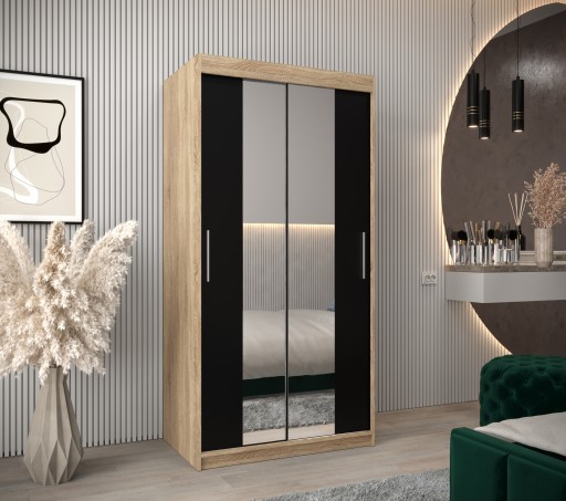 Szafa przesuwna garderoba TOKYO 1 100 cm z lustrem