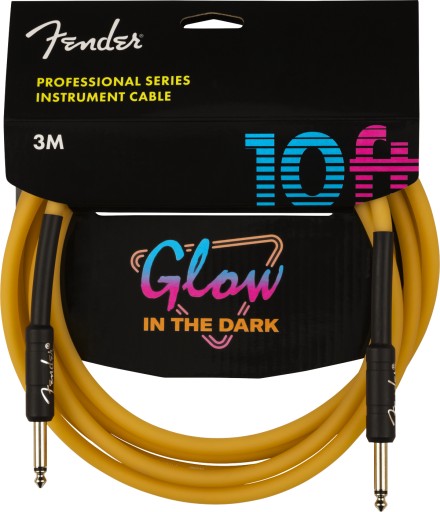 Гитарный кабель FENDER 3м светится в темноте GLOWING