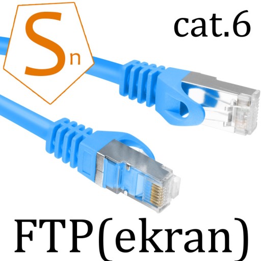 Kabel sieciowy LAN do internetu RJ45 FTP 1m GOLD