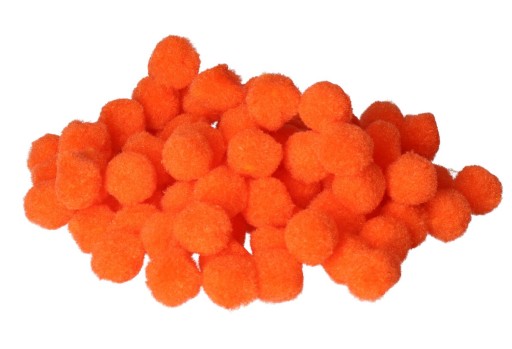 POMPONY POMPONIKI KREATYWNE 2CM 250SZT POMARAŃCZ