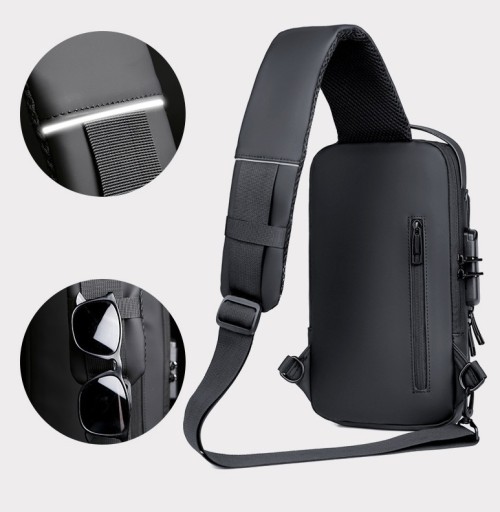 USB-рюкзак на одно плечо с защитой от кражи (I223)