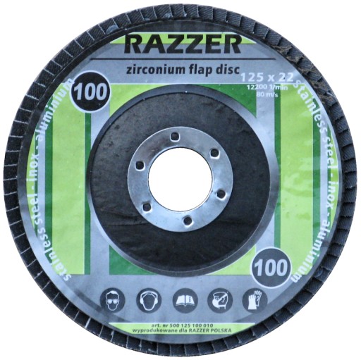 Лепестковый диск 125 GR.100 INOX ZIRCONIUM