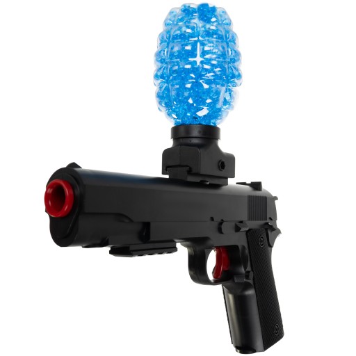 PISTOLET ELEKTRYCZNY BROŃ AUTOMATYCZNA NA ŻELOWE KULKI MAGAZYNEK NA 600 KUL
