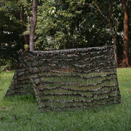 Пончо Ghillie в 3D-камуфляже из листьев