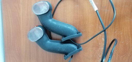 Brenderup lampa obrysowa biało-czerwona lewa