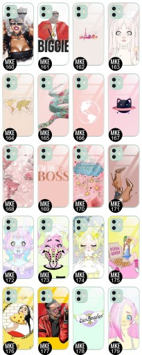 Etui Szklane Mint Do IPHONE 12 Młodzieżowe Wzory