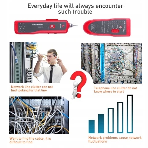 Тестер сетевых кабелей Ethernet LAN Kebidumei