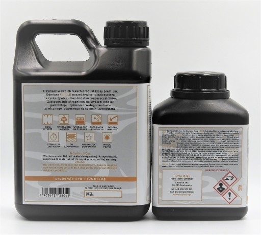 Эпоксидная смола ROYALRESIN 1кг для ламинирования