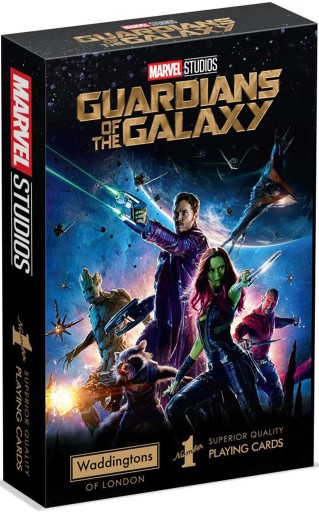 MARVEL STRAŻNICY GALAKTYKI KARTY DO GRY KLASYCZNA TALIA KOLEKCJONERSKA