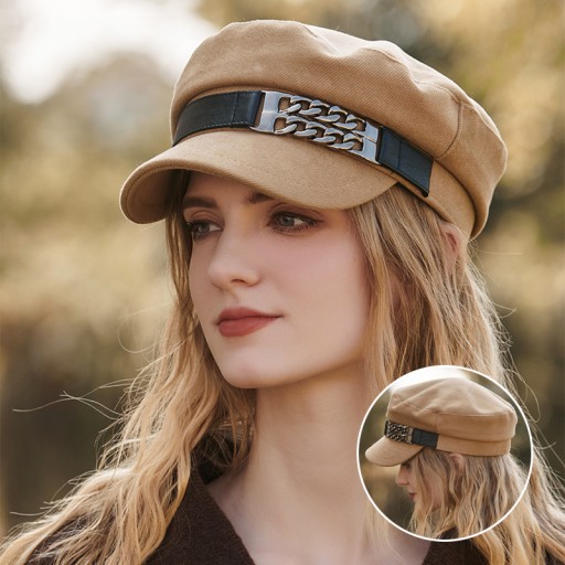 Женская фуражка Belle Hat, украшенная цепочкой