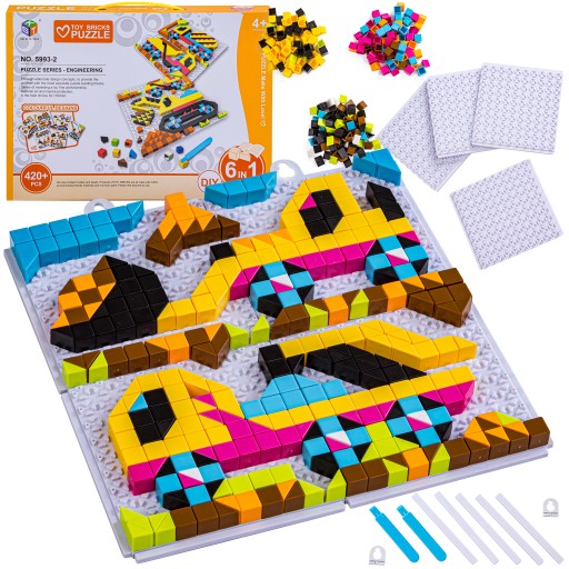 Креативная мозаика PUZZLE BLOCKS Шаблон 420 шт.
