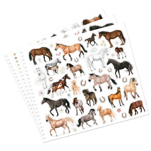 MISS MELODY SKETCHBOOK ЛОШАДИ ЛОШАДИ +145 НАКЛЕЙКОВ