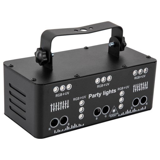 Laserowe Oświetlenie Sceniczne Z Pilotem RGB 10W