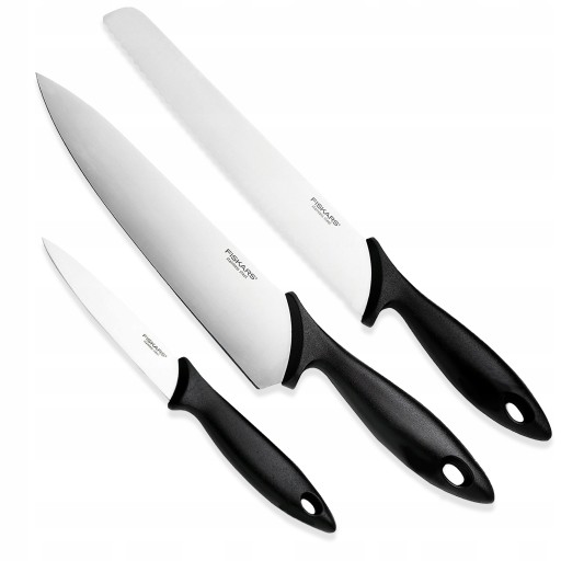FISKARS ZESTAW KOMPLET 6x NOŻY KUCHENNYCH SZEFA DO OBIERANIA KROJENIA OSTRE