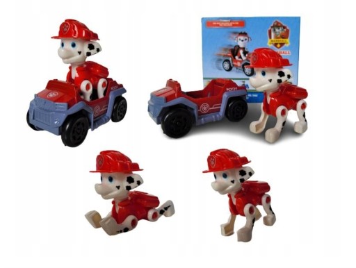 PATROL DOGS AUTKA FIGURKI NA NAPĘD 9 SZTUK PIESKI