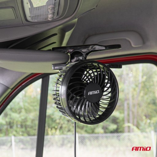 AMiO WIATRAK SAMOCHODOWY WENTYLATOR DO AUTA 24V