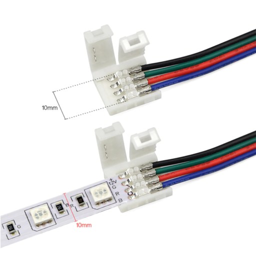РАЗЪЕМ RGB СВЕТОДИОДНАЯ ЛЕНТА 4PIN 10мм